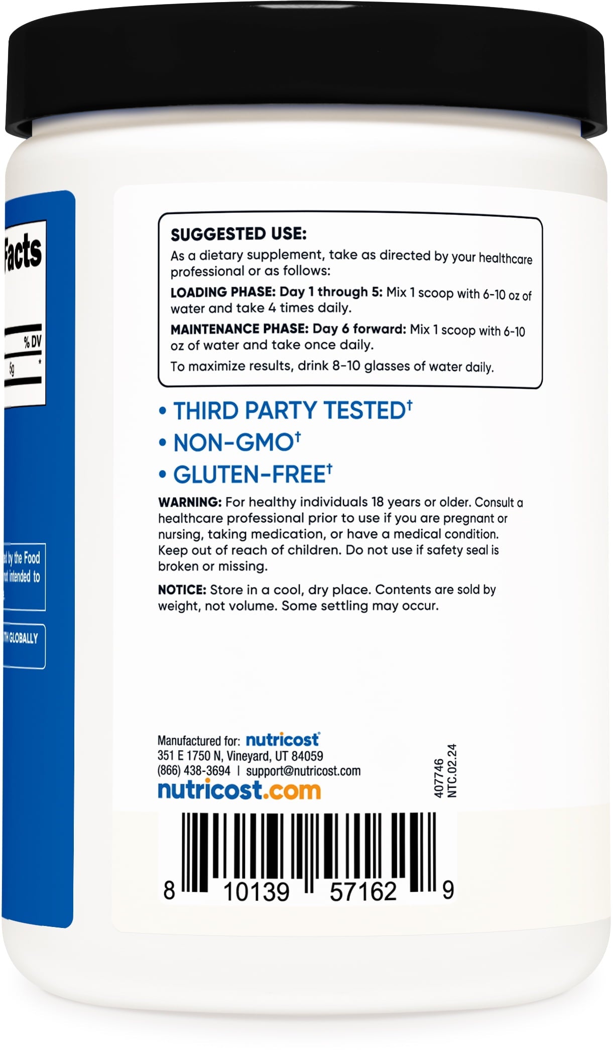 Premium Unflavored Creatine Monohydrate Powder - 500g for Enhanced Performance and Muscle Growth