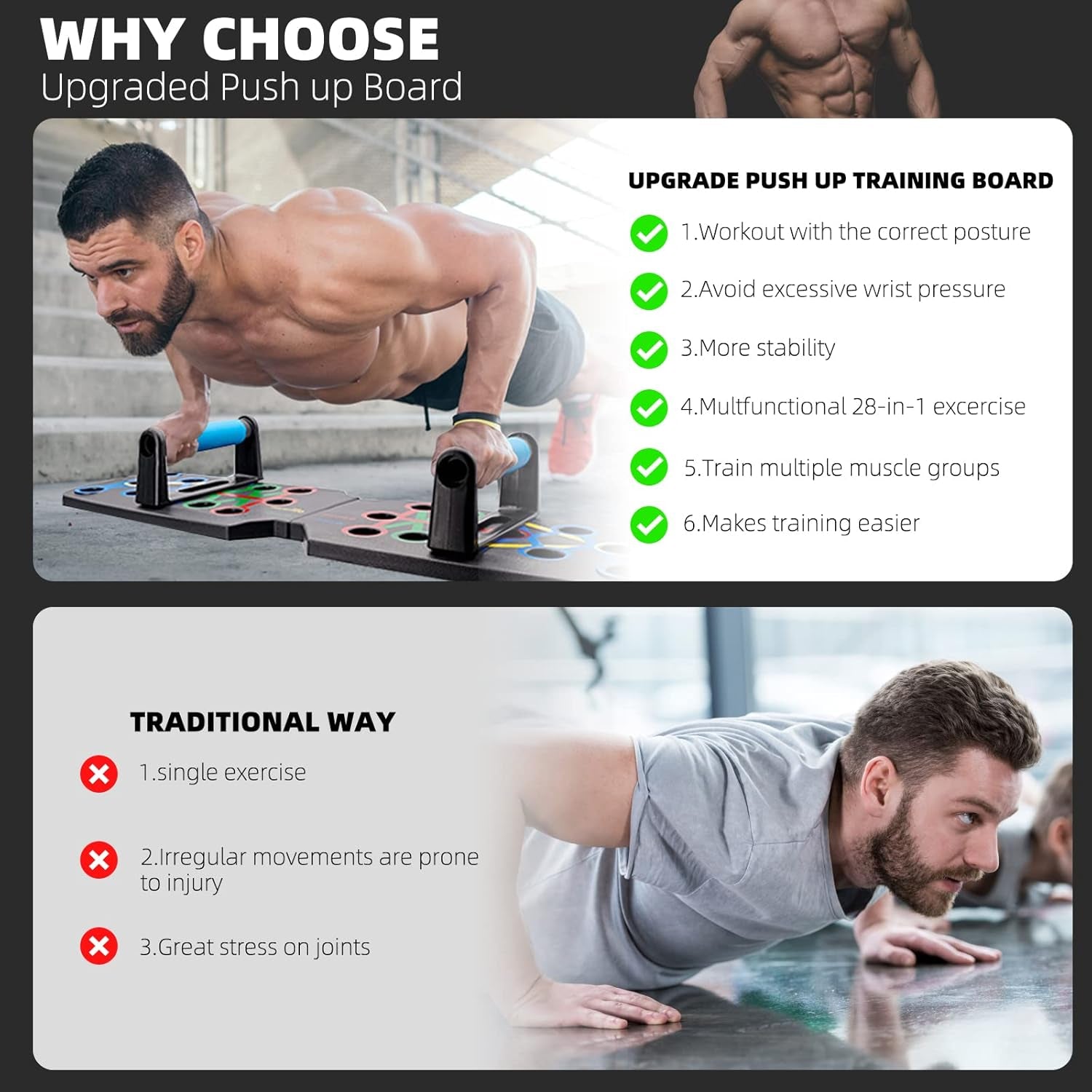 The Ultimate Push-Up Trainer: Feel your body transforming after every rep, get the body you&