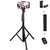 VlogPro Tripod- Shoot Anywhere, Anytime: The ultimate filming companion for vloggers, content creators and more. Adjustable, Lightweight, Built in Bluetooth Remote, VlogPro shoot quality content anywhere, anytime