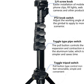 VlogPro Tripod- Shoot Anywhere, Anytime: The ultimate filming companion for vloggers, content creators and more. Adjustable, Lightweight, Built in Bluetooth Remote, VlogPro shoot quality content anywhere, anytime