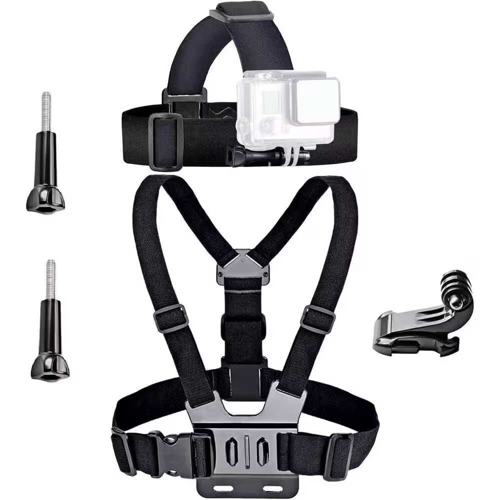 ProGear Dual-Mount Action Cam System-Head & Chest Integration: Engineered head and chest mount to keep YOUR point of view secure, and ultra-smooth no matter what the terrain is. 