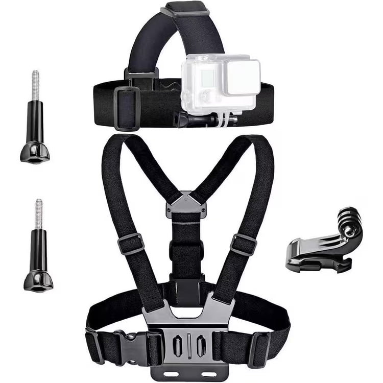 ProGear Dual-Mount Action Cam System-Head & Chest Integration: Engineered head and chest mount to keep YOUR point of view secure, and ultra-smooth no matter what the terrain is. 