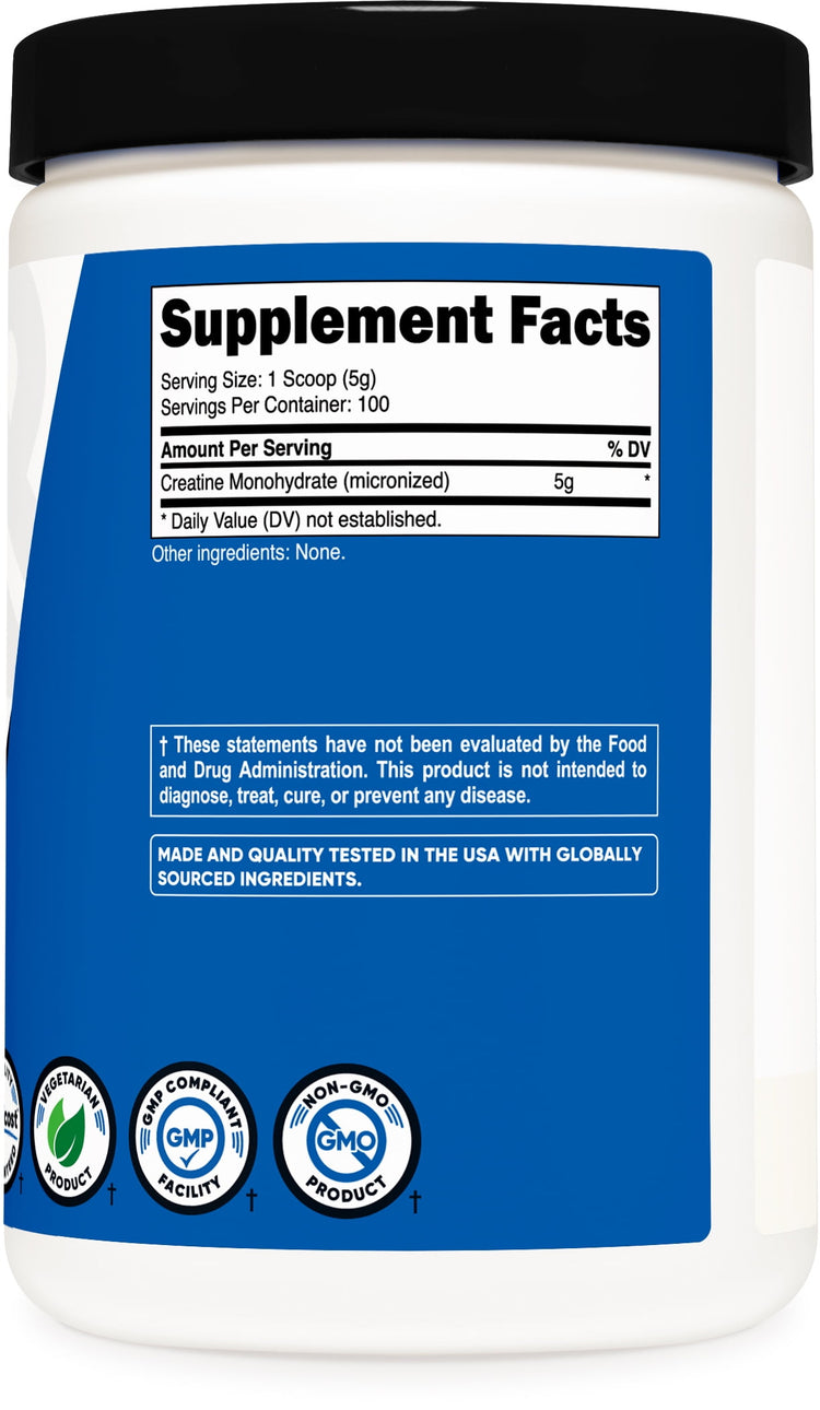 Premium Unflavored Creatine Monohydrate Powder - 500g for Enhanced Performance and Muscle Growth